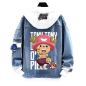 Anime One Piece Tony Tony Chopper Printed Denim Jacket