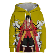 Anime One Piece Monkey D. Luffy Casual Hoodie For Men