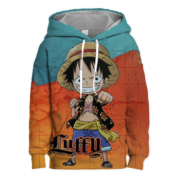 Anime One Piece Monkey D. Luffy Casual Hoodie