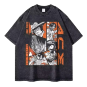 Anime One Piece Portgas D. Ace Printed Short Sleeve T-Shirt