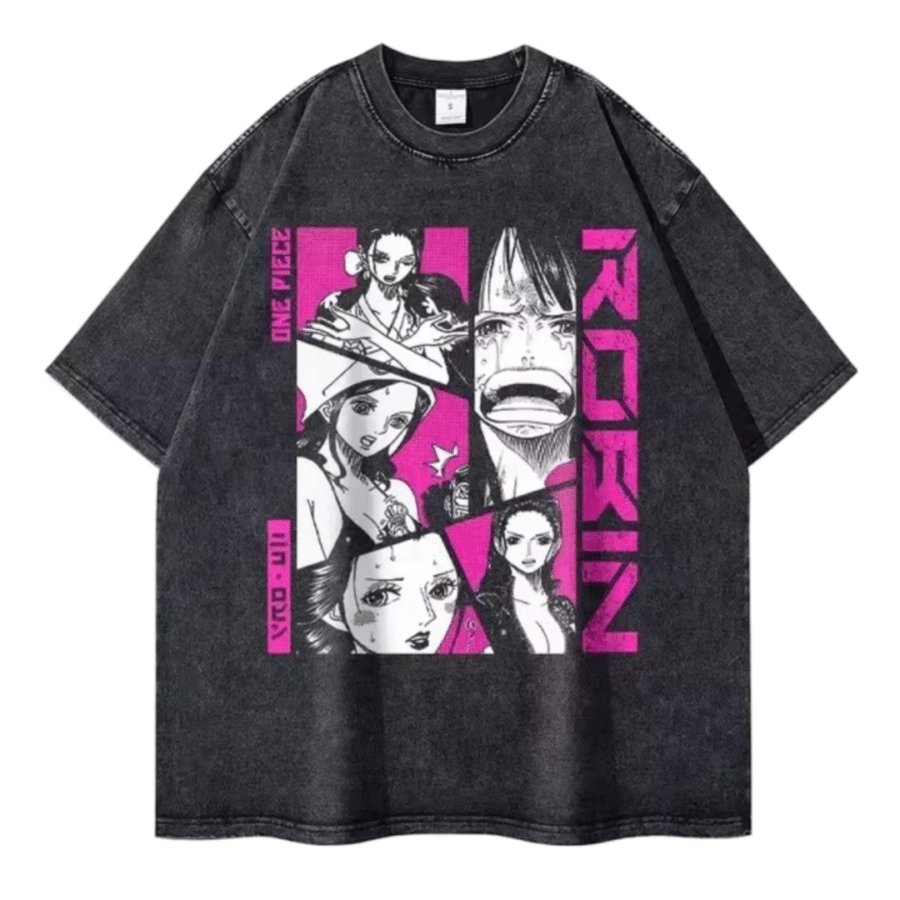 Anime One Piece Nico Robin Printed Short Sleeve T-Shirt Anime One Piece Nico Robin Printed Short Sleeve T-Shirt