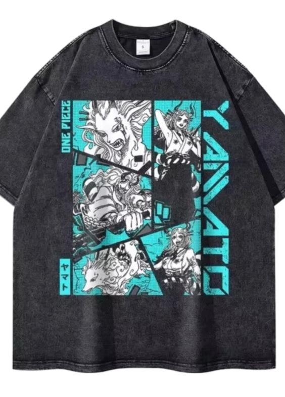 Anime One Piece Yamato Printed Short Sleeve T-Shirt
