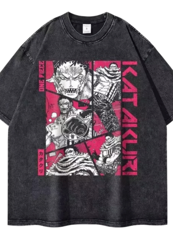 Anime One Piece Charlotte Katakuri Printed Short Sleeve T-Shirt
