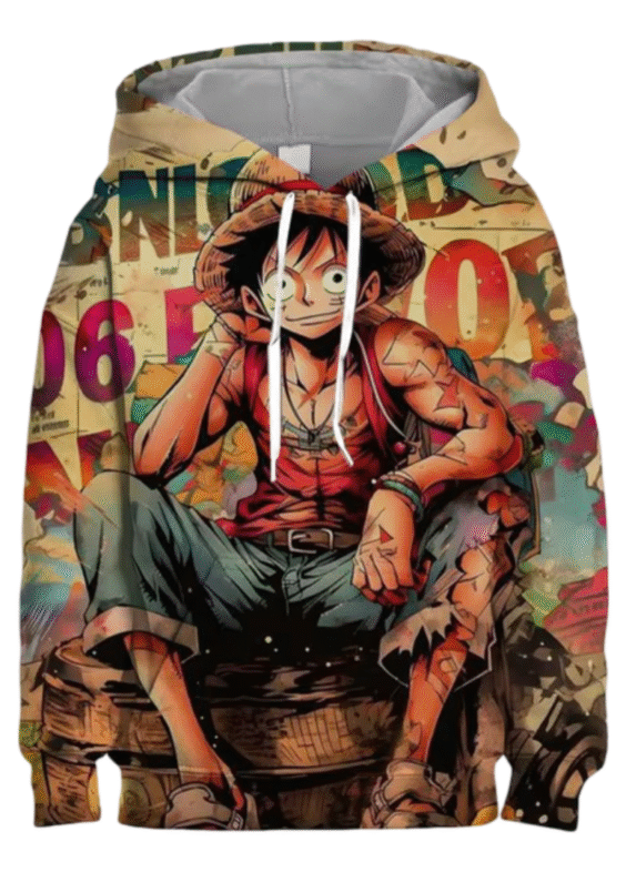 One Piece Anime Monkey D. Luffy 3D Printed Hoodie