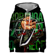 Anime One Piece Roronoa Zoro 3D Printed Hoodie
