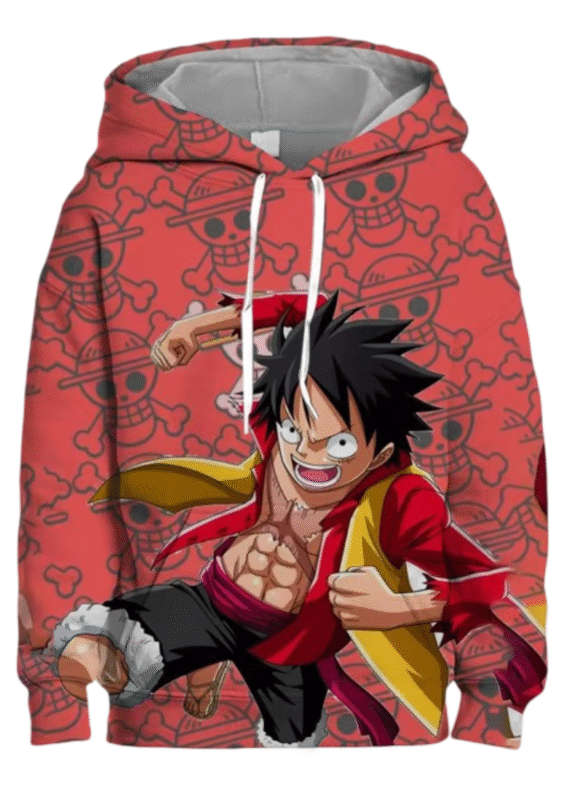 Anime One Piece Monkey D. Luffy 3D Printed Hoodie For Men