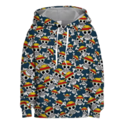 Anime One Piece Straw Hat Pirates Logo 3D Printed Hoodie