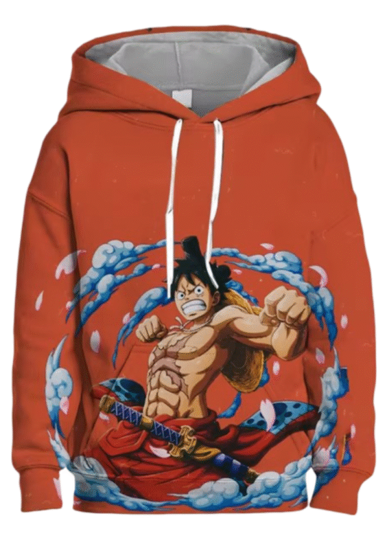 One Piece Anime Monkey D. Luffy 3D Printed Hoodie For Men