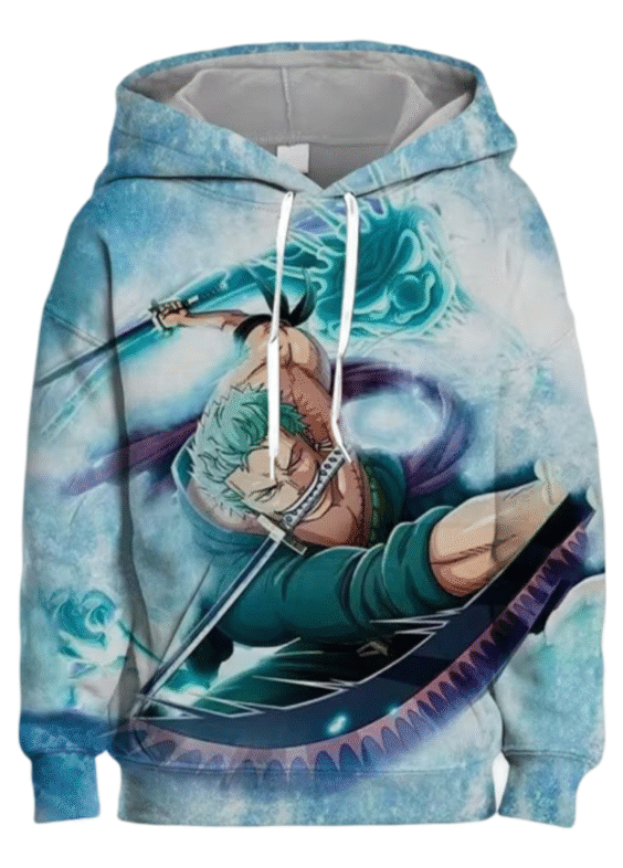 Anime One Piece Roronoa Zoro 3D Printed Hoodie For Men