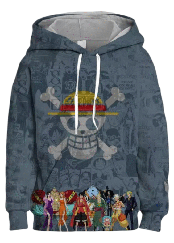 Anime One Piece Character 3D Printed Hoodie For Men