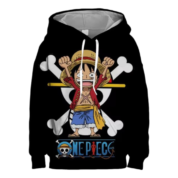 Anime One Piece Monkey D. Luffy 3D Printed Long Sleeve Hoodie