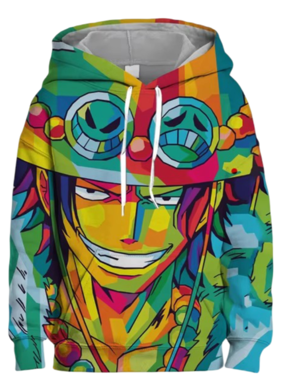 Anime One Piece Portgas D. Ace 3D Printed Hoodie