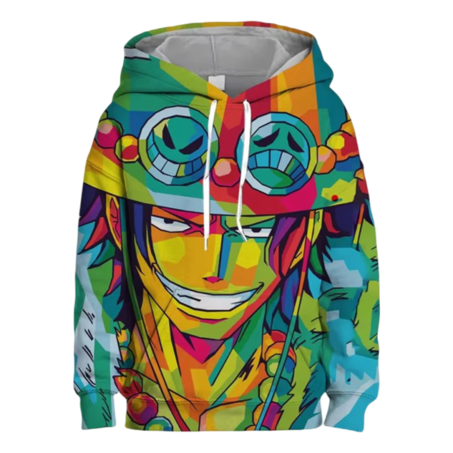 Anime One Piece Portgas D. Ace 3D Printed Hoodie