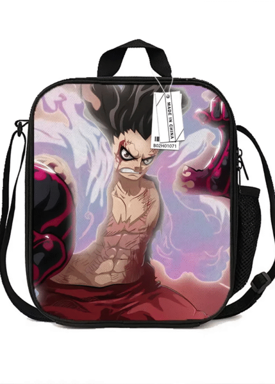 Anime One Piece Monkey D. Luffy 4 Gear Lunch Bag