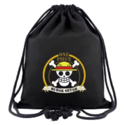 Anime One Piece Budak Getah Logo Drawstring Bag