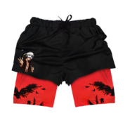 Anime One Piece Trafalgar D. Water Law Double Layer Sports Shorts