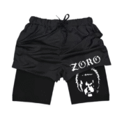 Anime One Piece Roronoa Zoro Double Layer Sports Shorts