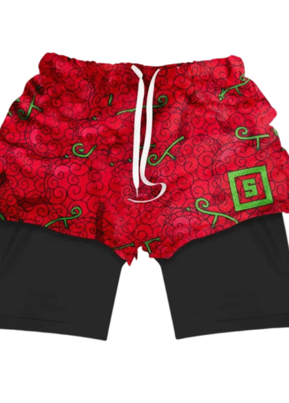 Anime One Piece Ope Ope No Mi Double Layer Sports Shorts