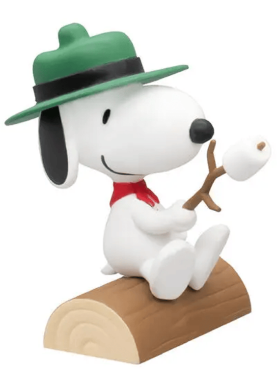 4Pcs/set Anime Snoopy Outdoor Camping Tent Action Figure Toy