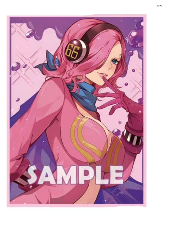 60Pcs/set Anime One Piece Vinsmoke Reiju Flash Trading Card