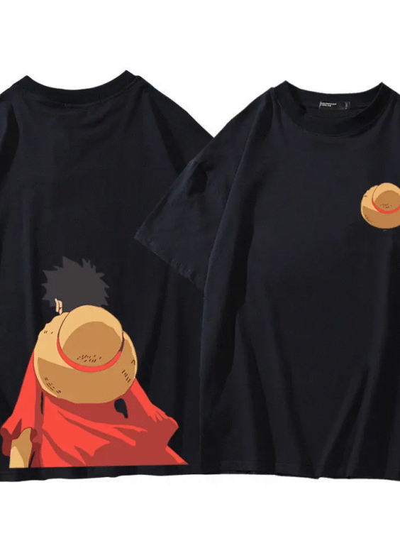 Anime One Piece Luffy Short Sleeve Casual T-Shirt