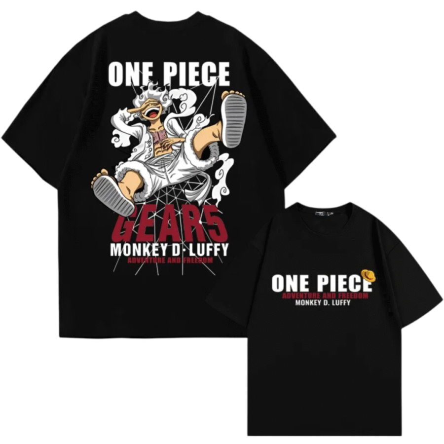 Anime One Piece Gear 5 Monkey D. Luffy Adventure And Freedom T-Shirt Anime One Piece Gear 5 Monkey D. Luffy Adventure And Freedom T-Shirt