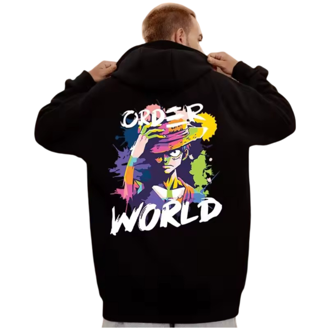 Anime One Piece Luffy Hoodie Anime One Piece Luffy Hoodie