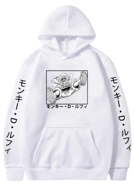 Anime One Piece Luffy Gear 5 Hoodie