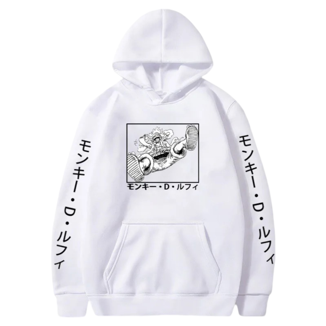 Anime One Piece Luffy Gear 5 Hoodie Anime One Piece Luffy Gear 5 Hoodie