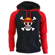 Anime One Piece Skull Printed Casual Hoodie