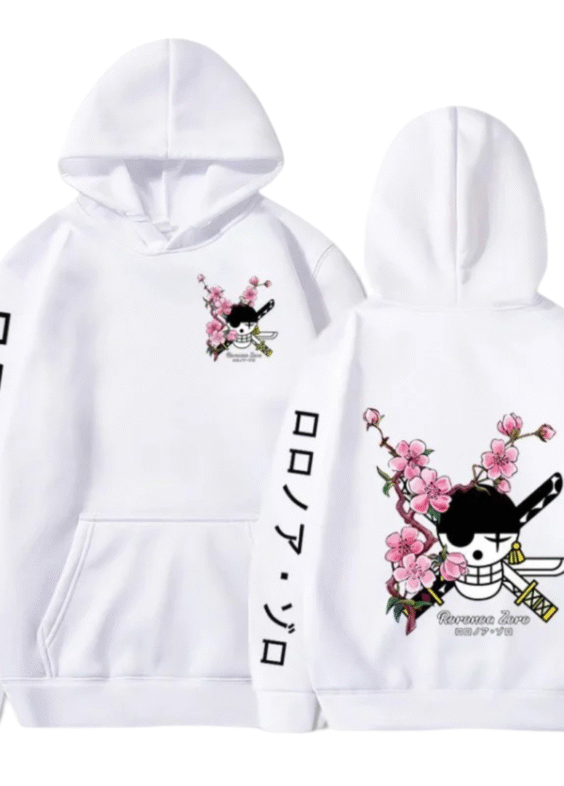 Anime One Piece Roronoa Zoro Printing Casual Sweatshirts