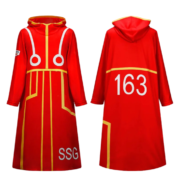 Anime One Piece Luffy Hooded Coat And Gloves With Socks Cosplay Costume