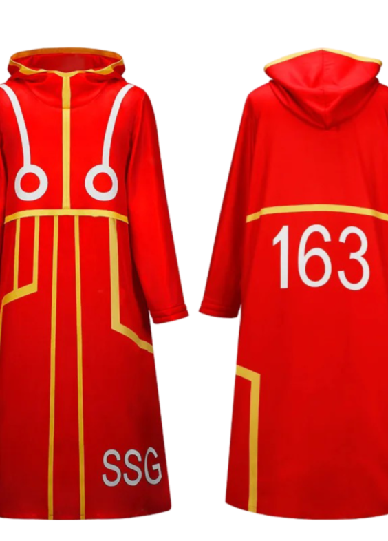 Anime One Piece Luffy Hooded Coat And Gloves With Socks Cosplay Costume