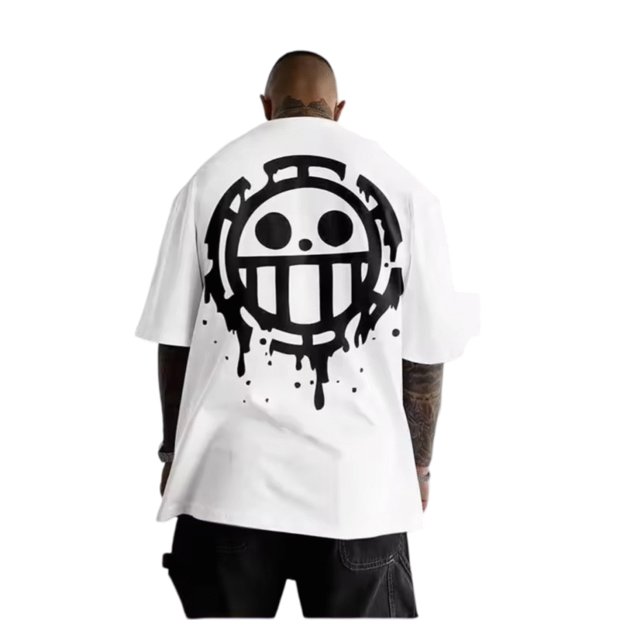 Anime One Piece Trafalgar D. Water Law Casual T-Shirt Anime One Piece Trafalgar D. Water Law Casual T-Shirt