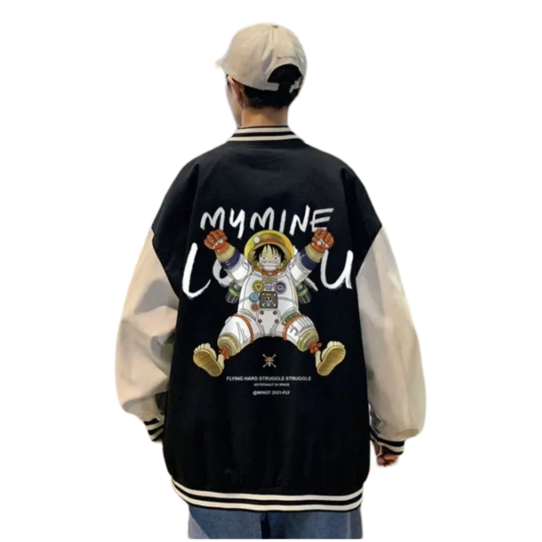 Anime One Piece Monkey D. Luffy Casual Baseball Jacket