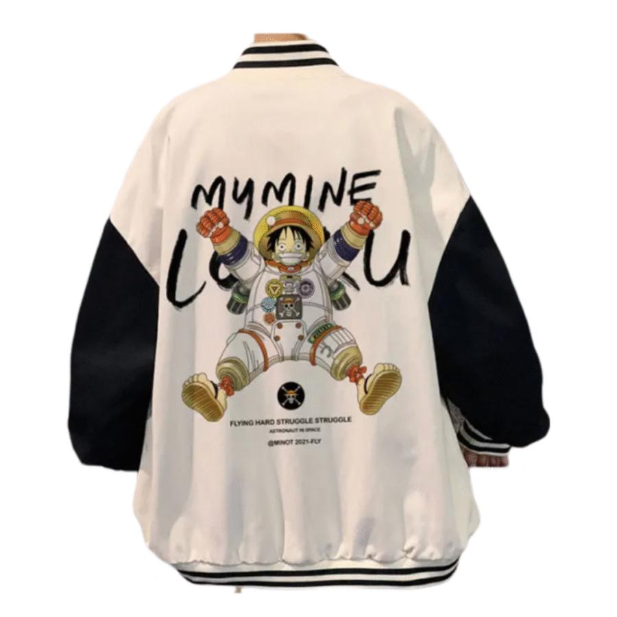 Anime One Piece Monkey D. Luffy Casual Baseball Jacket