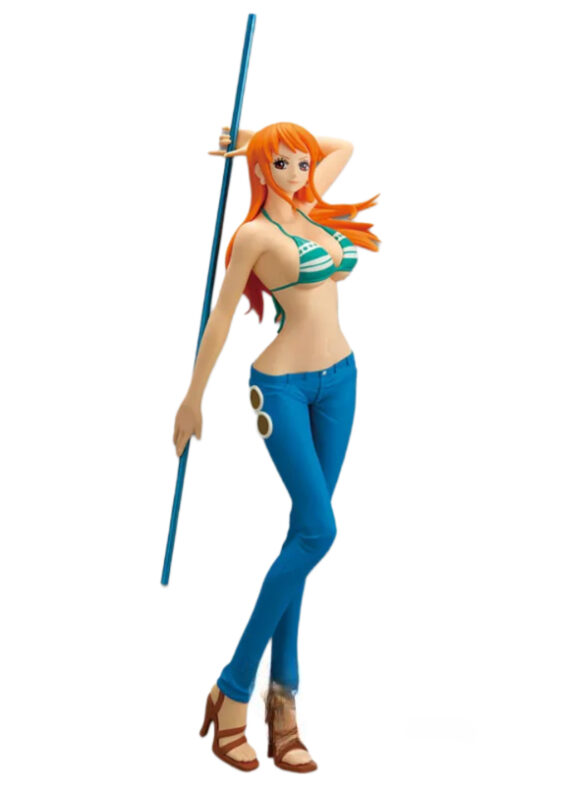 22cm Anime One Piece Nami Sorcery Clima-Tact Action Figure Toy