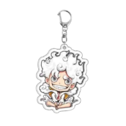 Anime One Piece Gear 5 Monkey D. Luffy Keychain