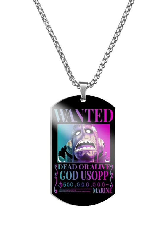 Anime One Piece Dead Or Alive God Usopp Necklace