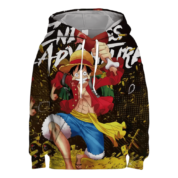 One Piece Anime Monkey D. Luffy 3D Printed Long Sleeve Hoodie