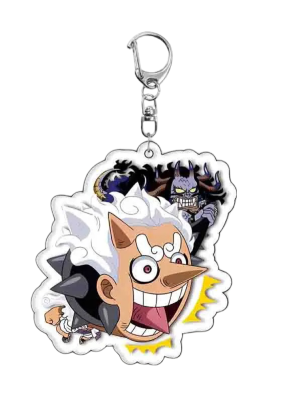 Anime One Piece Gear 5 Kaido Keychain