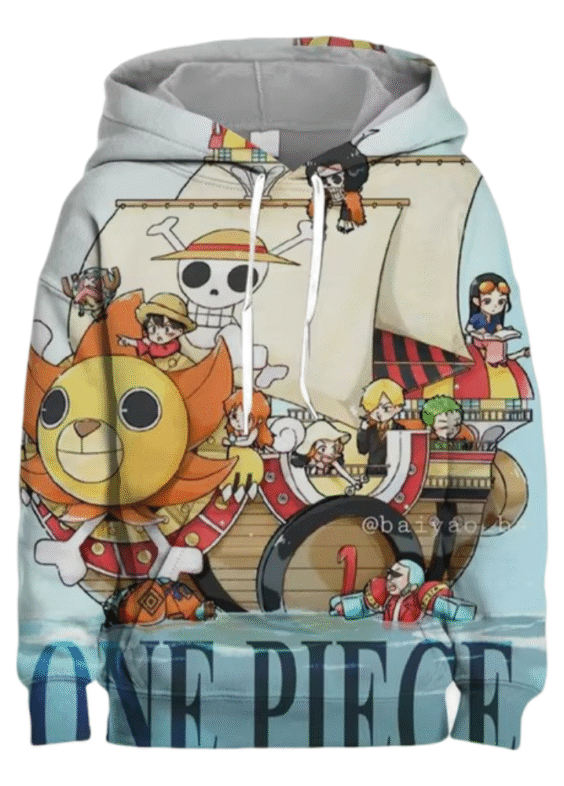 One Piece Anime Character 3D Printed Long Sleeve Hoodie
