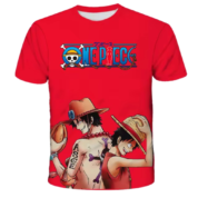 One Piece Portgas D. Ace And Monkey D. Luffy Printed T-Shirt