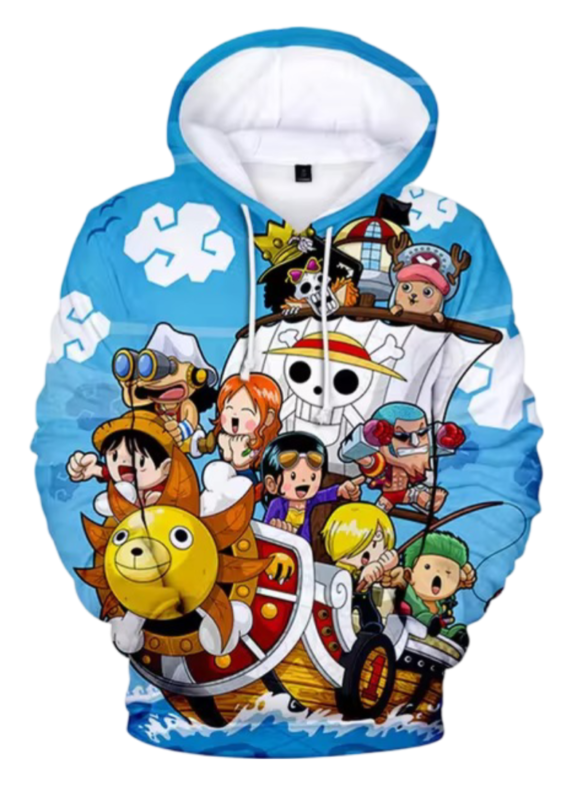 One Piece Anime Character Printed Hoodie