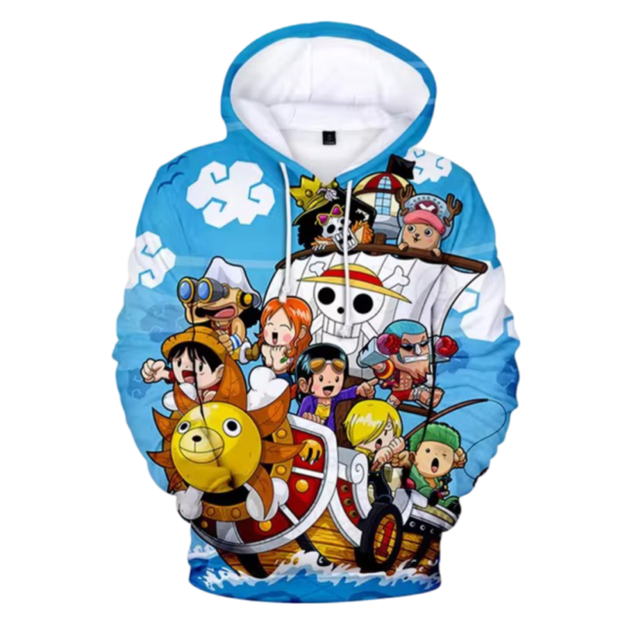 One Piece Anime Character Printed Hoodie