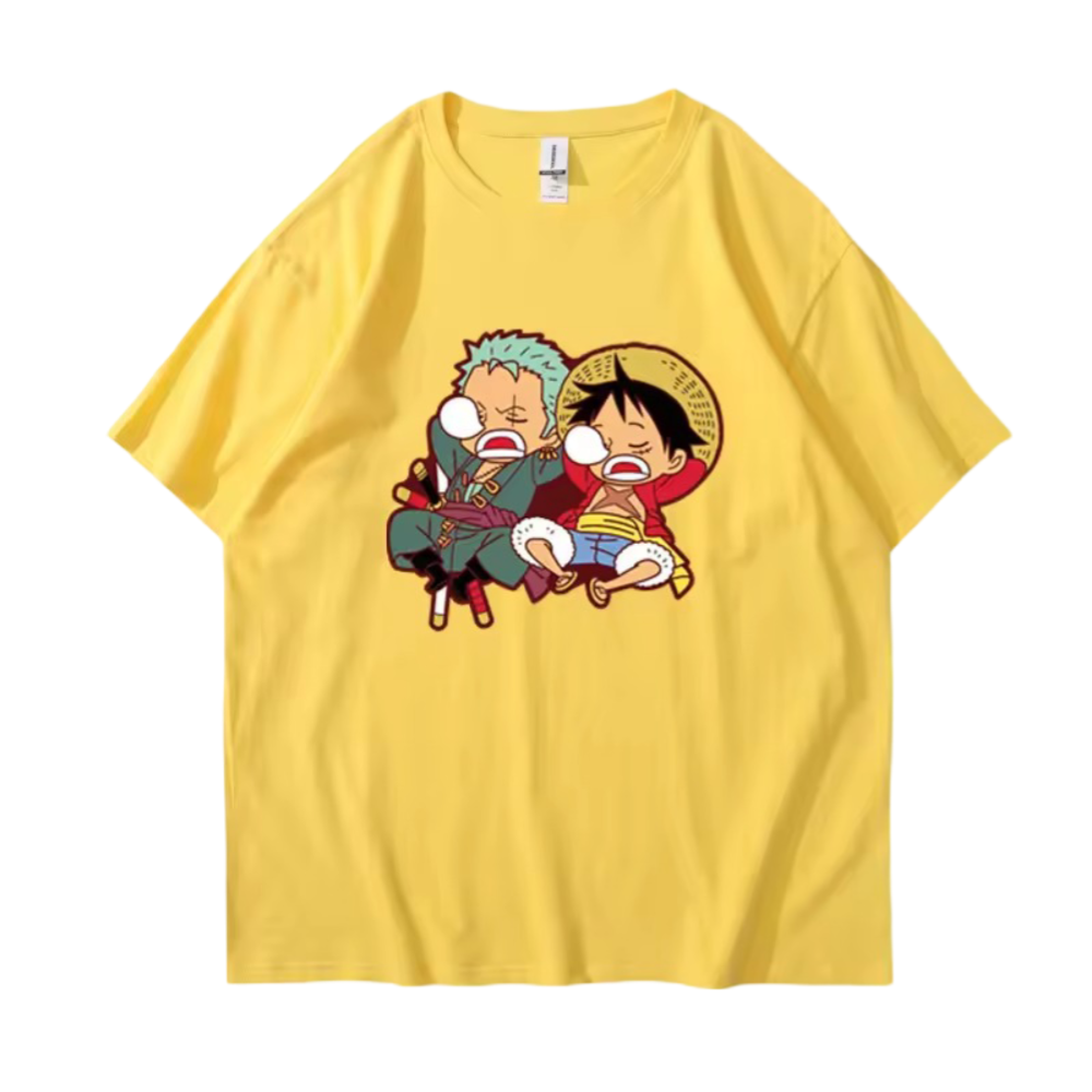 Anime One Piece Monkey D. Luffy And Roronoa Zoro T-Shirt Anime One Piece Monkey D. Luffy And Roronoa Zoro T-Shirt