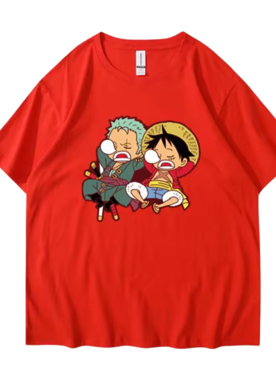 Anime One Piece Monkey D. Luffy And Roronoa Zoro T-Shirt
