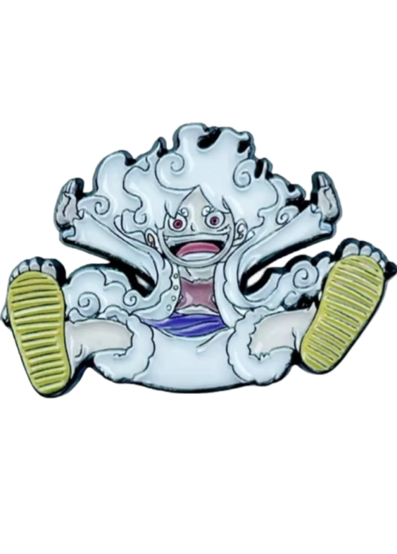 Anime One Piece Luffy Gear 5 Enamel Pin