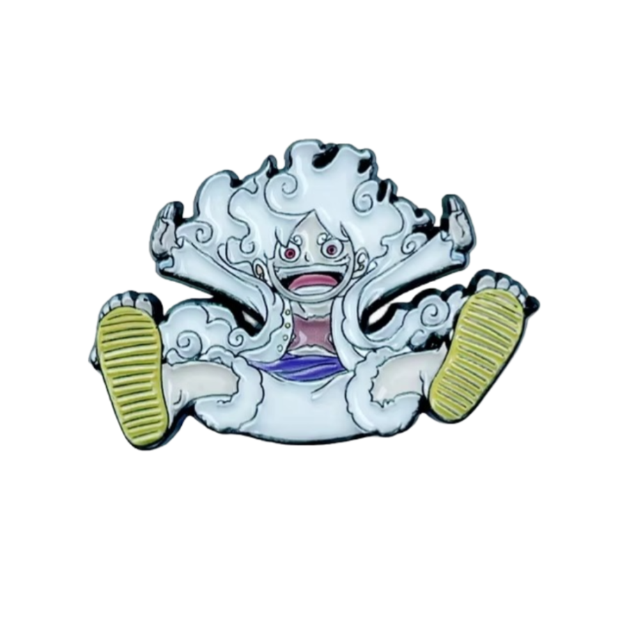 Anime One Piece Luffy Gear 5 Enamel Pin