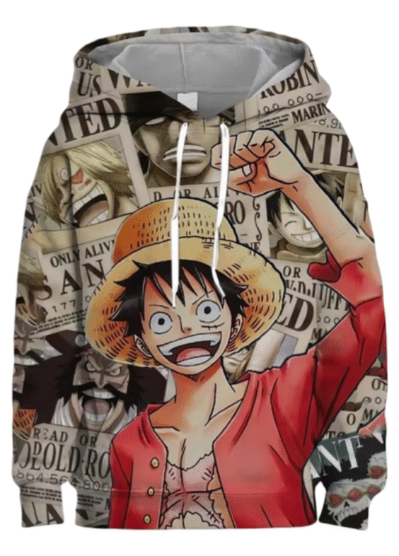 One Piece Anime Monkey D. Luffy Hoodie For Men